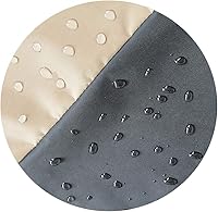 Vista 4 de Cubierta rectangular resistente al agua de 60 pulgadas para fogata de gas de patio al aire libre, 60 pulgadas de largo x 38 pulgadas de ancho x 24