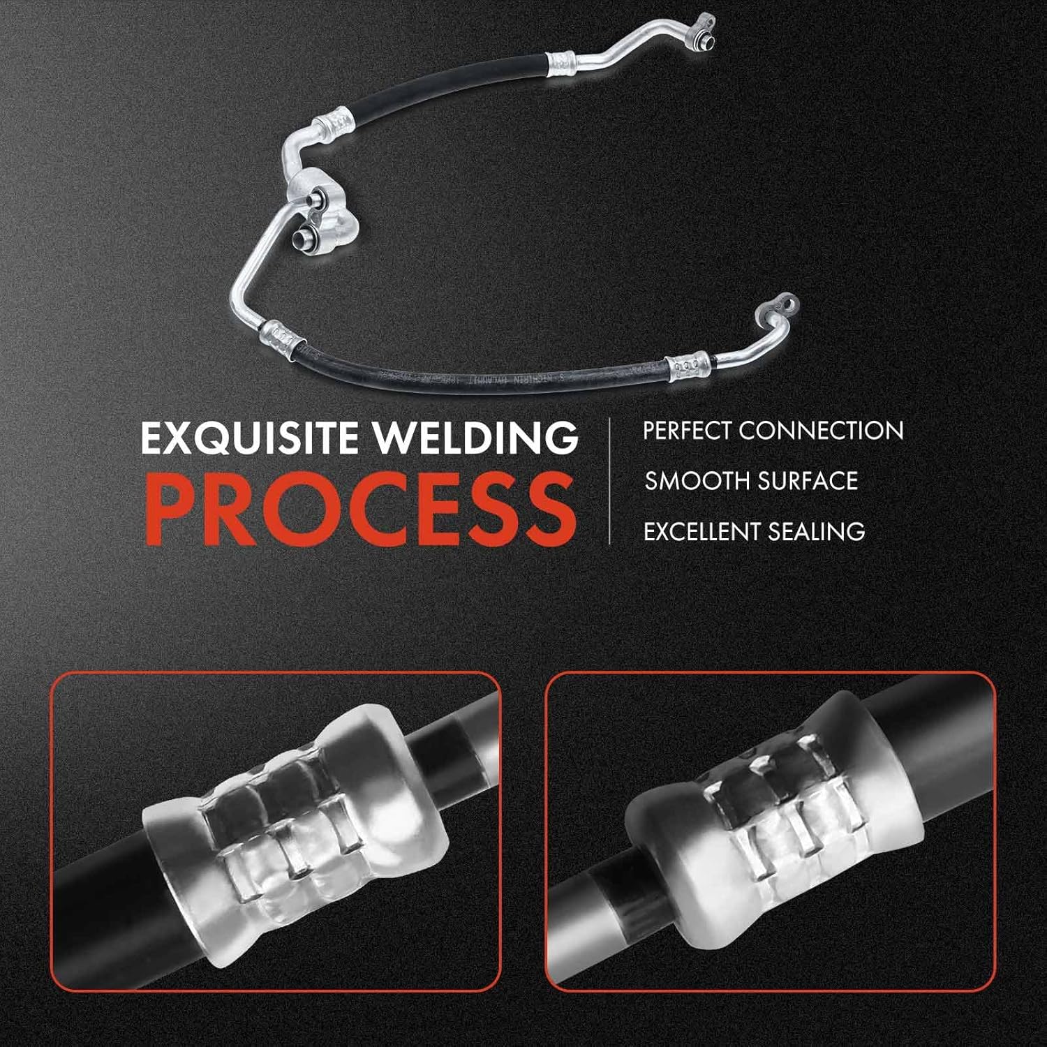 A-Premium A/C Suction and Discharge Line Hose Assembly Compatible with Buick Verano 2012-2017 2.4L Naturally Aspirated