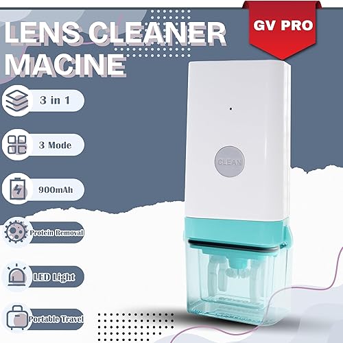 Miniatura 2 de Limpiador de lentes de contacto multiusos 3 en 1 GV Pro  Máquina de limpieza diaria para lentes duros (RGB, Ortho-K), limpieza multifunción 3 en 1,