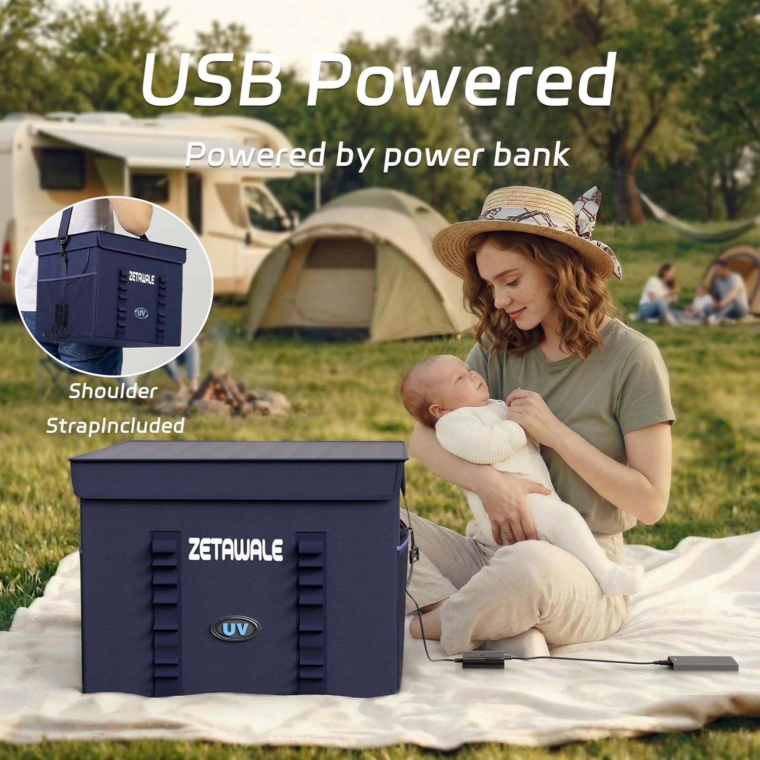 UV Sanitizer Box with Ozone Portable Cleaner and Sanitizing Machine with Timer UVC Sanitization Bag with Ozone Professional for Reusable Masks,Hard Toys,Bottle,Bluetooth Earphones（36L）