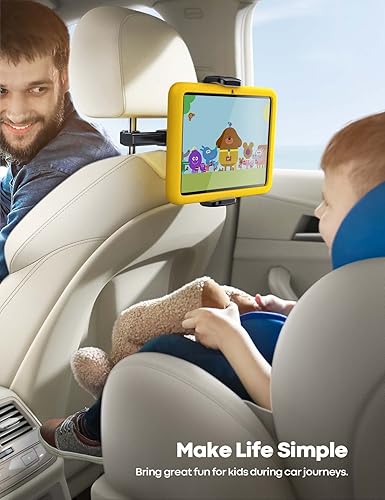 Miniatura 2 de Lamicall Soporte para tablet de automóvil, soporte para tableta con reposacabezas - Soporte de viaje para asiento trasero de automóvil para niños,