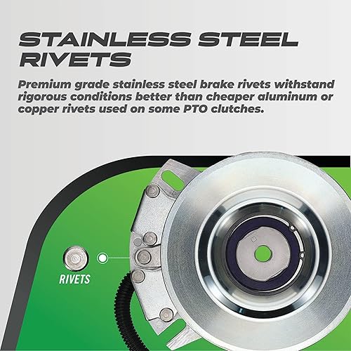 Miniatura 9 de Outdoor Power Xtreme Equipment Nuevo X0390 Embrague de toma de fuerza compatible con/reemplazo para Sears Craftsman 717-04552 1.000 cigüeñal, polea