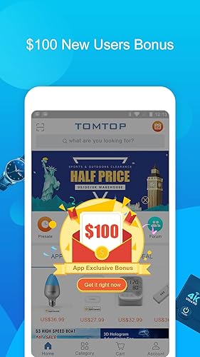 Tomtop: cupons, ofertas, promoções