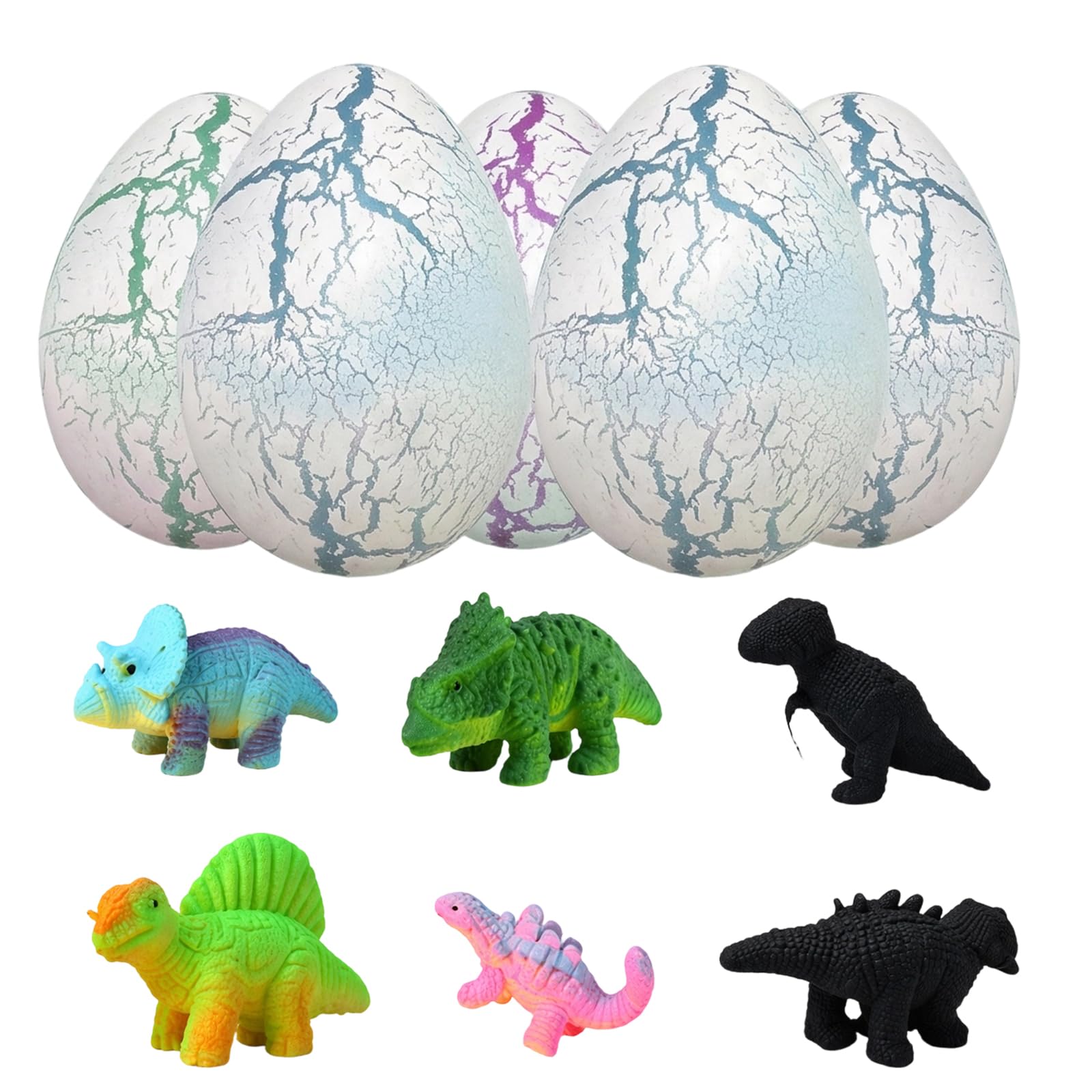 5 PCS Hatching Dinosaur Egg, Magical Growing Dinosaur Eggs, Educational Science Experiment Decoration, Dinosaur Egg Hatch Set for Home Decor & Gifts