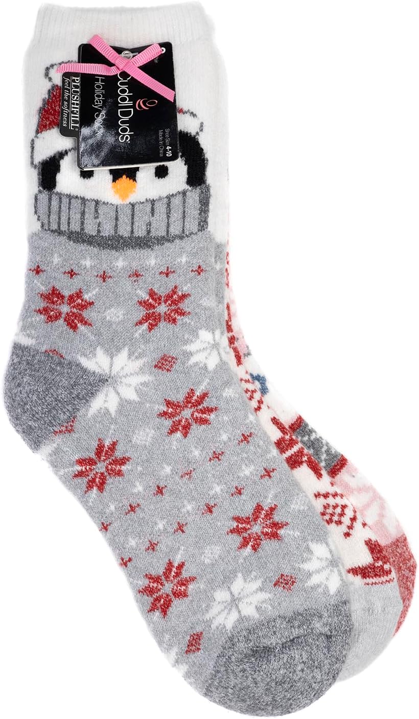 Cuddl Duds Ladies Super Soft Warm Comfortable Multipack Gift Lounge Socks