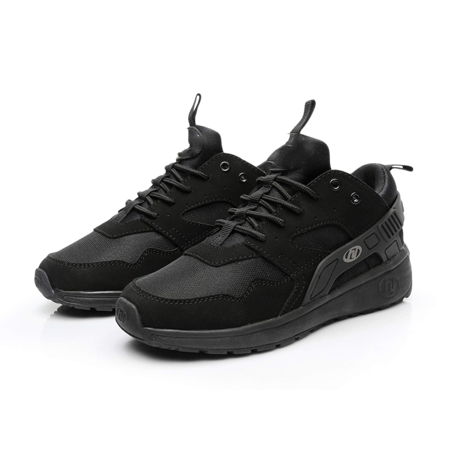 qmj Scarpe con Rotelle Scarpe Multiuso 2 in 1 Scarpe da Skateboard Sneakers da Ginnastica da Corsa All'aperto,Black-43