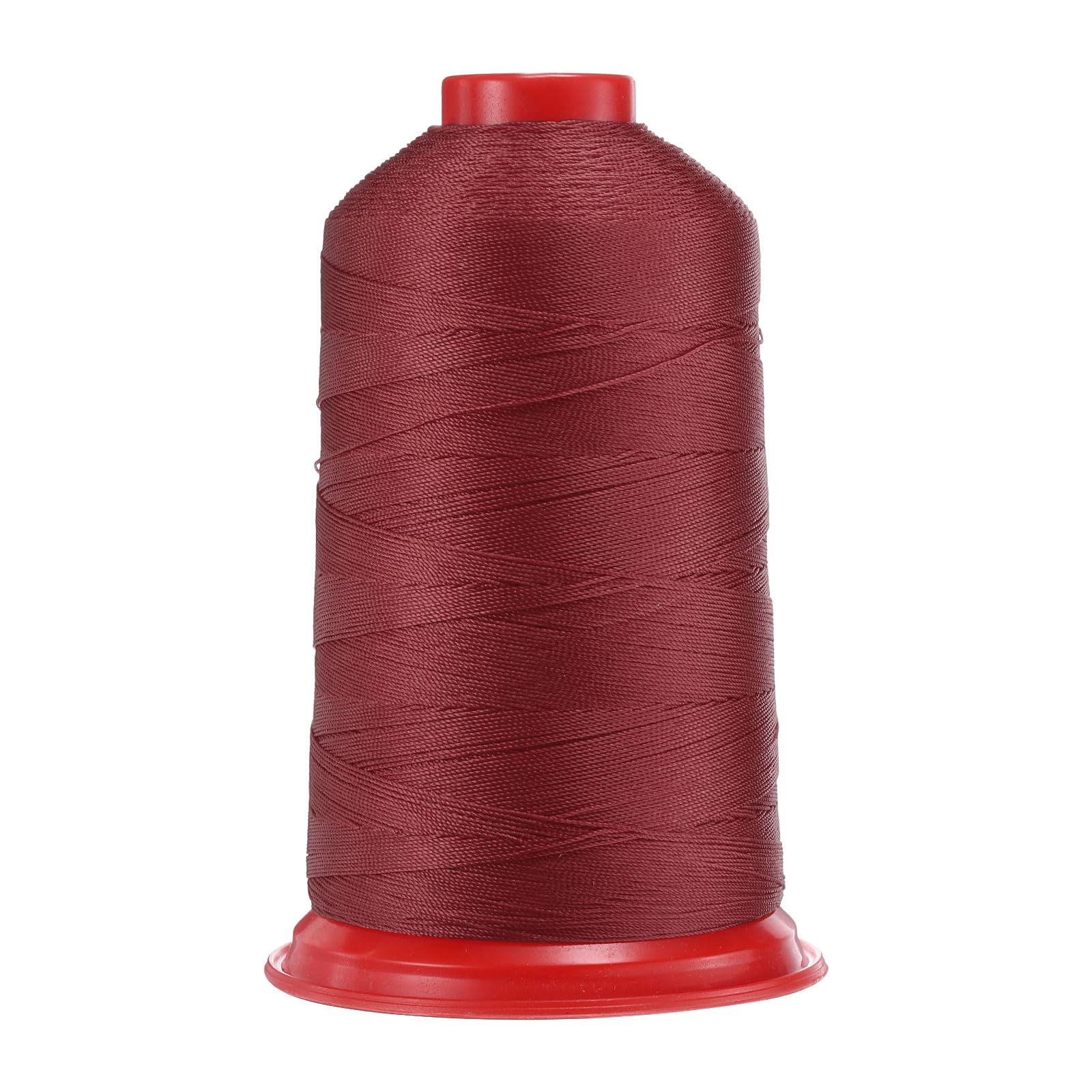 uxcell 1400 Yards Bonded Nylon Sewing Thread Size 420D/3 Sewing-Heavy Duty Nylon Upholstery Thread Outdoor Thread for Leather Jeans and Weaving Craft Machine DIY Burgundy Red