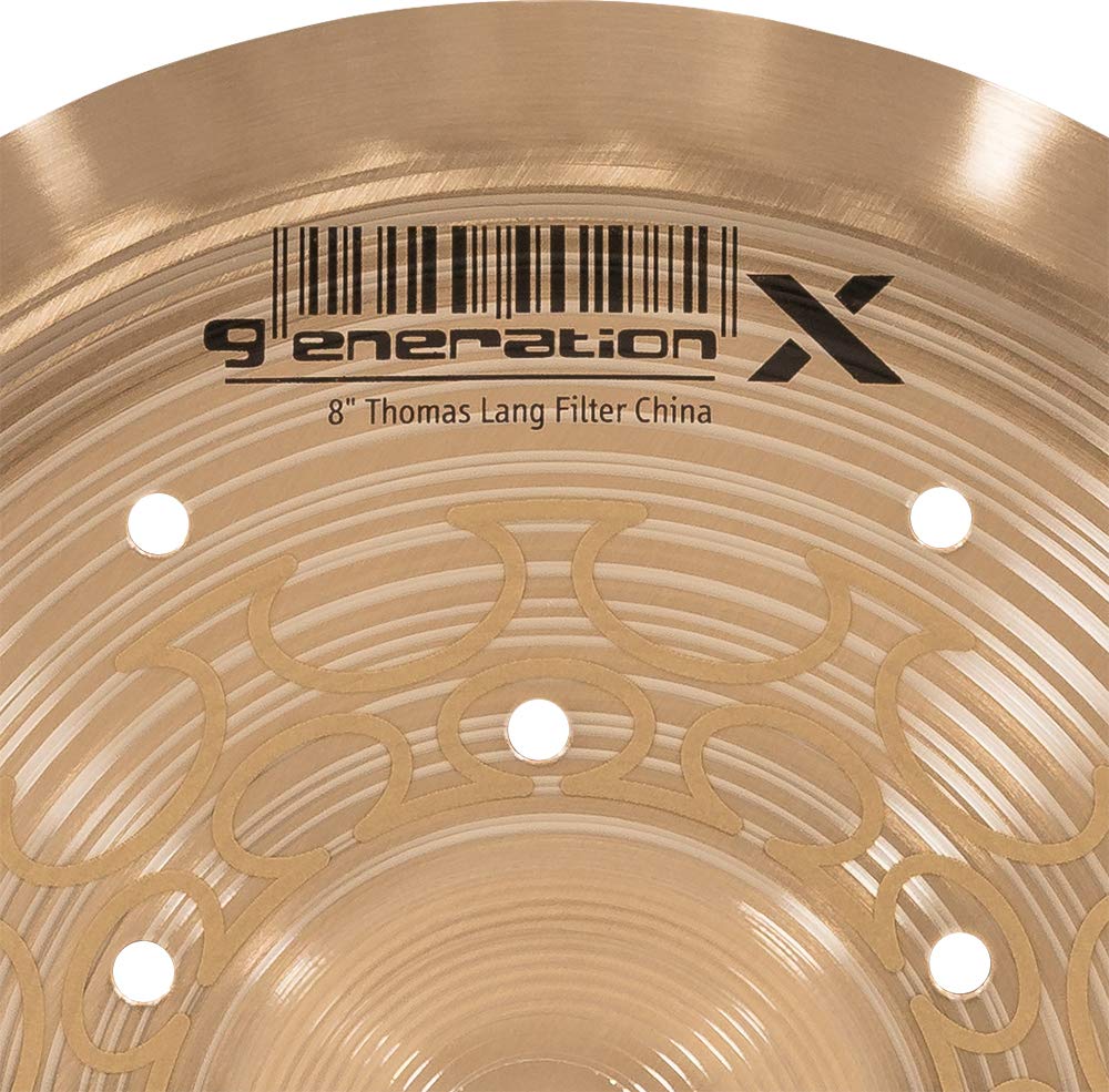 Meinl Cymbals GX-8FCH Generation X Thomas Lang Signature - Piatto Filter China, 8" (20,3 cm), Finitura standard