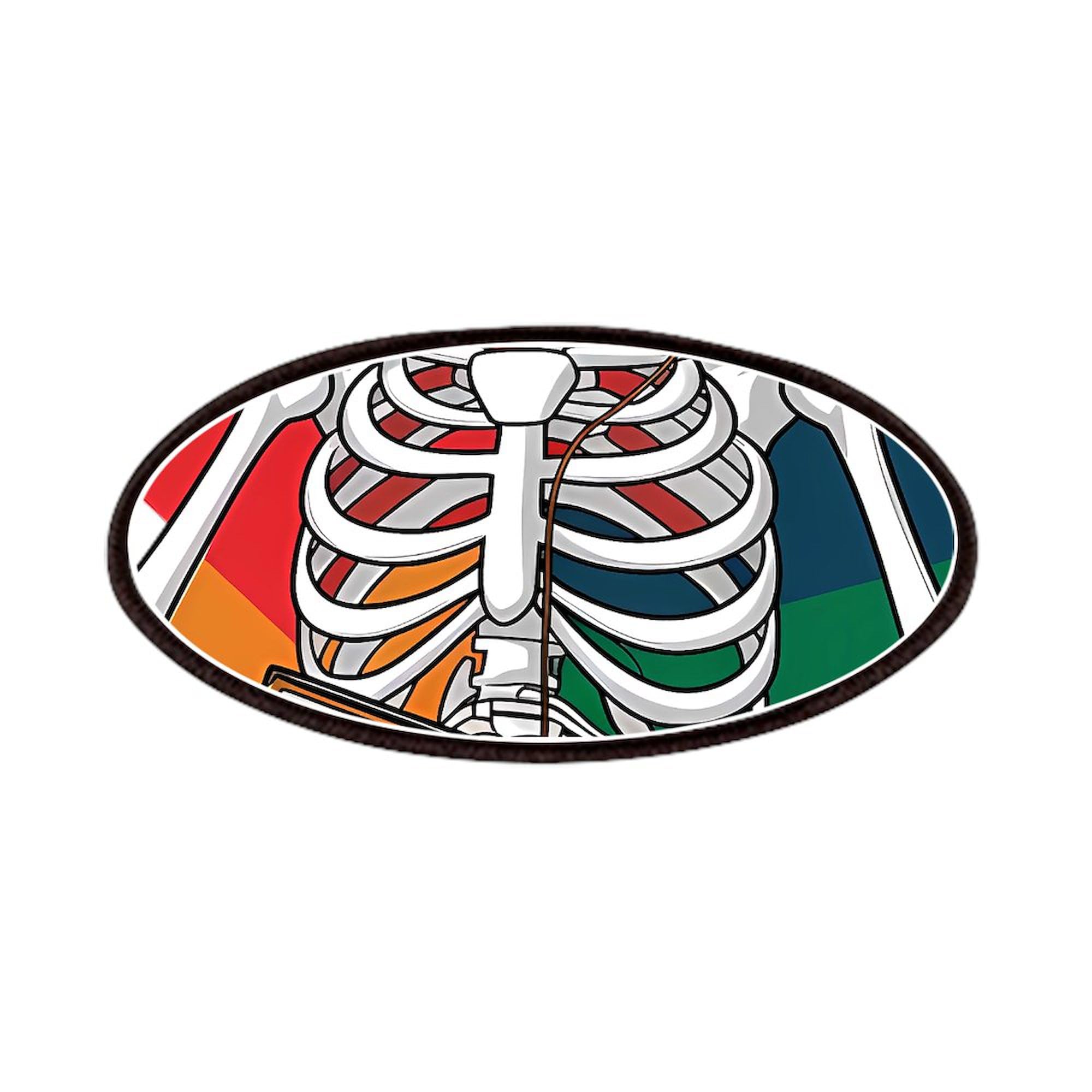 CafePress A Skeletal Figure With A T Shirt Featuring 4