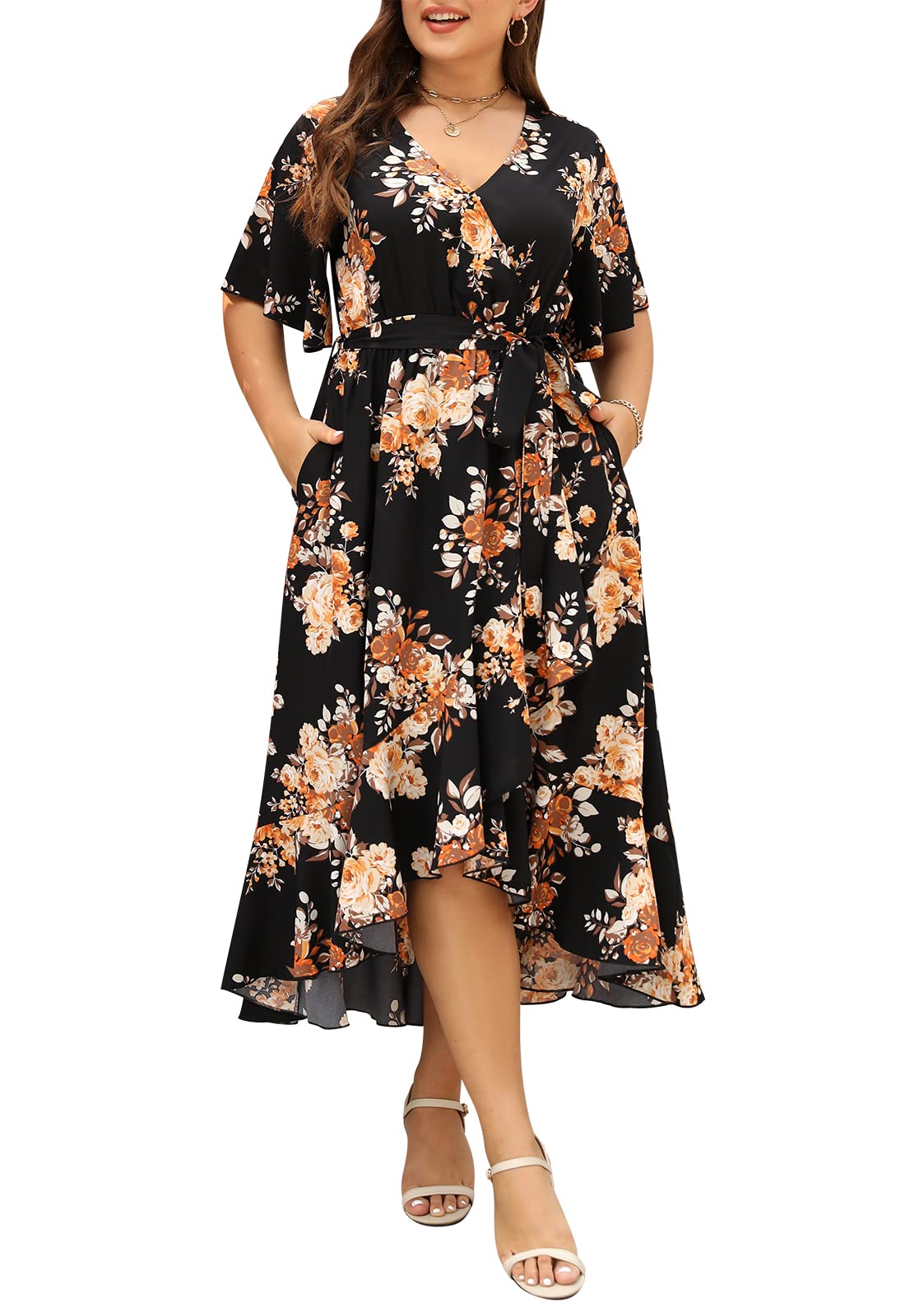 Keluummiplus Size Summer Wedding Guest Maxi Dress For Curvy Women