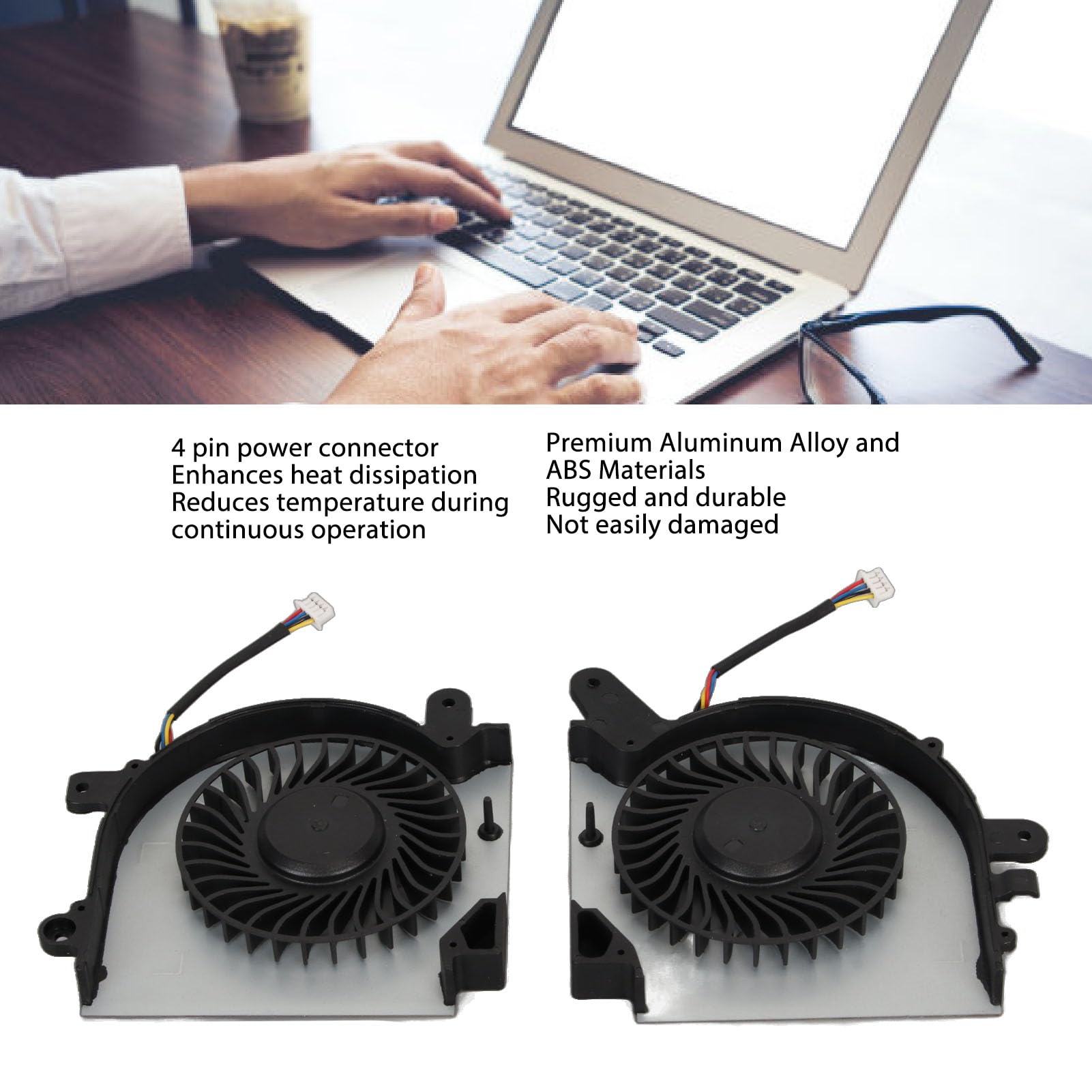 Generic Ventola di Raffreddamento Interna per Laptop, Aumenta la Dissipazione del Calore Dispositivo di Raffreddamento 'unità di Elaborazione di Ricambio Universale Facile da Installare per 8RD per