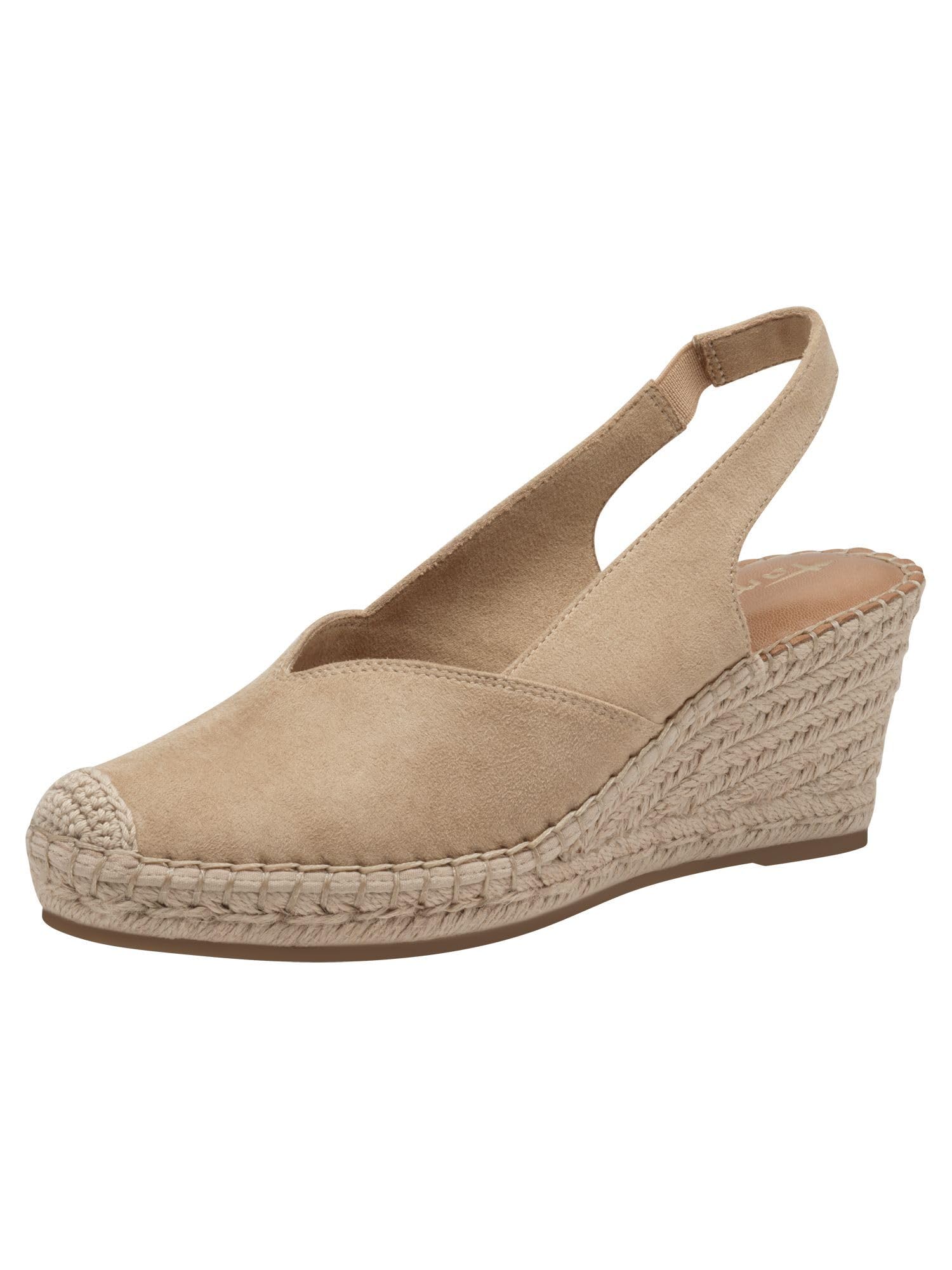Tamaris Sling Women's Comfortable, tan, 7.5 UK