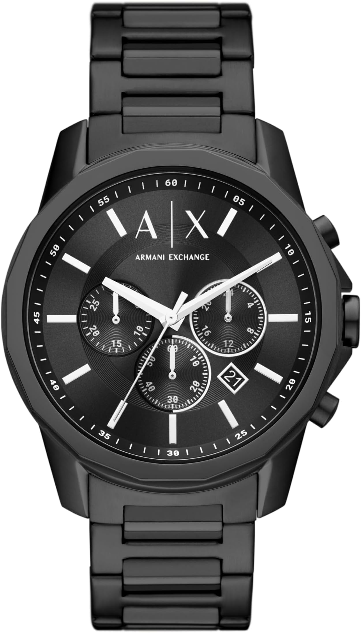 A|X Armani Exchange Chronograph Dress Watch for Men with Stainless Steel, Silicone or Leather Band