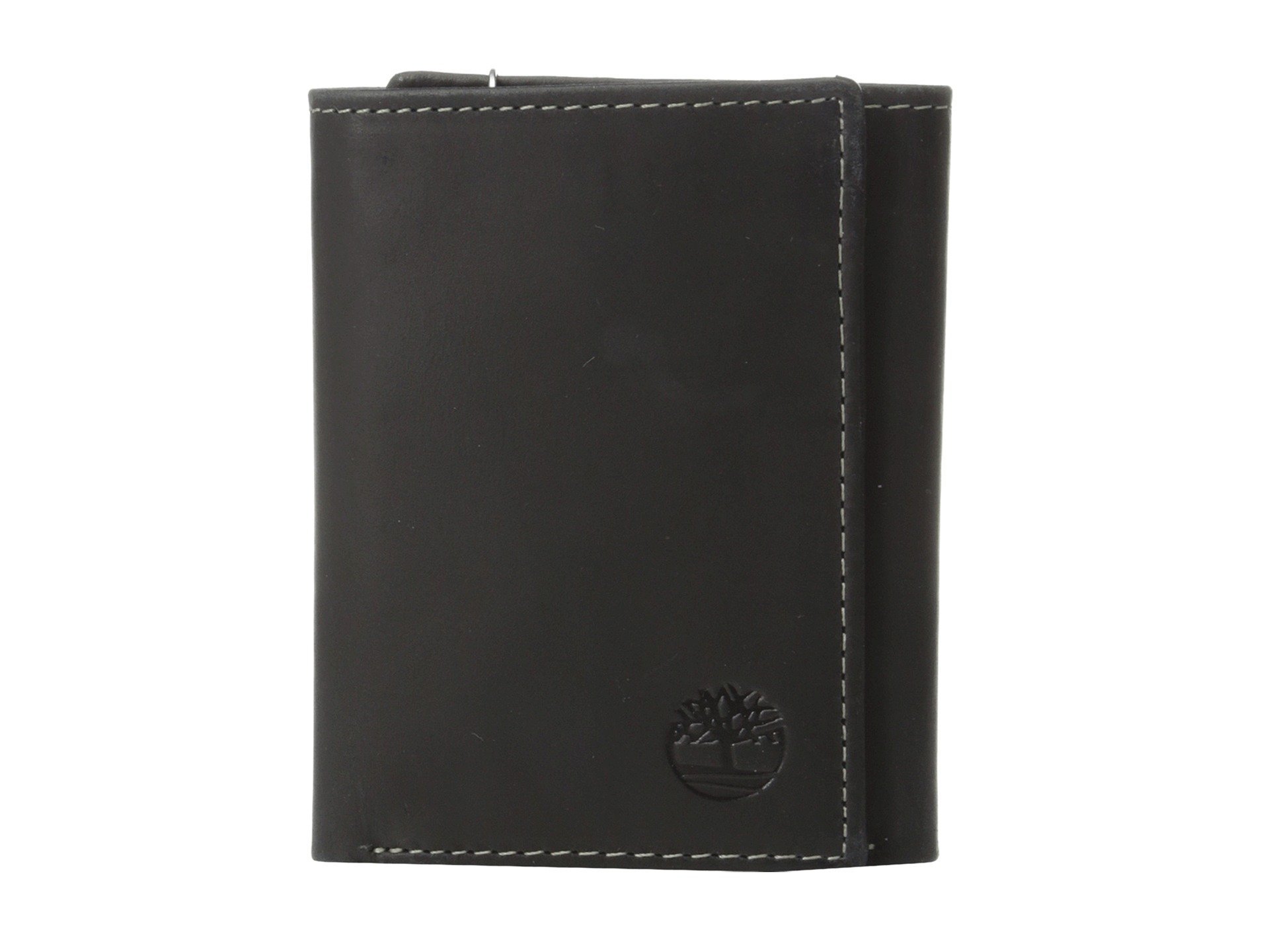Timberland Men's Leather Trifold With Id Window Tri Fold Wallet, Black (Hunter), One Size UK
