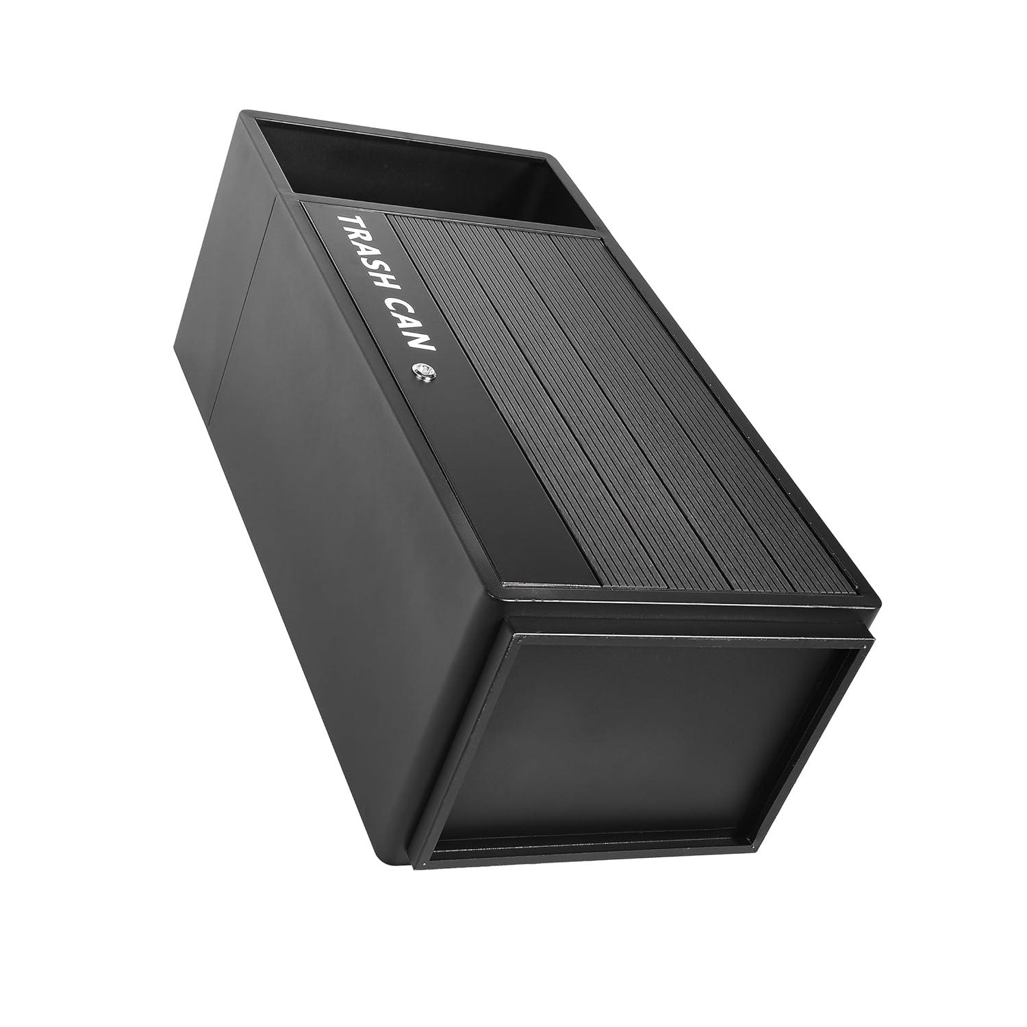 BEAMNOVA Outdoor Commercial Trash Can with Lock & Inner Bin, 30.36 Gallon Stainless Steel Metal Waste Container, 20.5 * 16.5 * 43.3 in, Heavy Duty Weather Resistant Garbage Bin