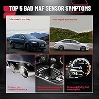 Vista 7 de BDFHYK Sensor Medidor de Flujo de Aire Masivo MAF 245-1108 AF10140 3L3Z12B579BA Compatible con Ford