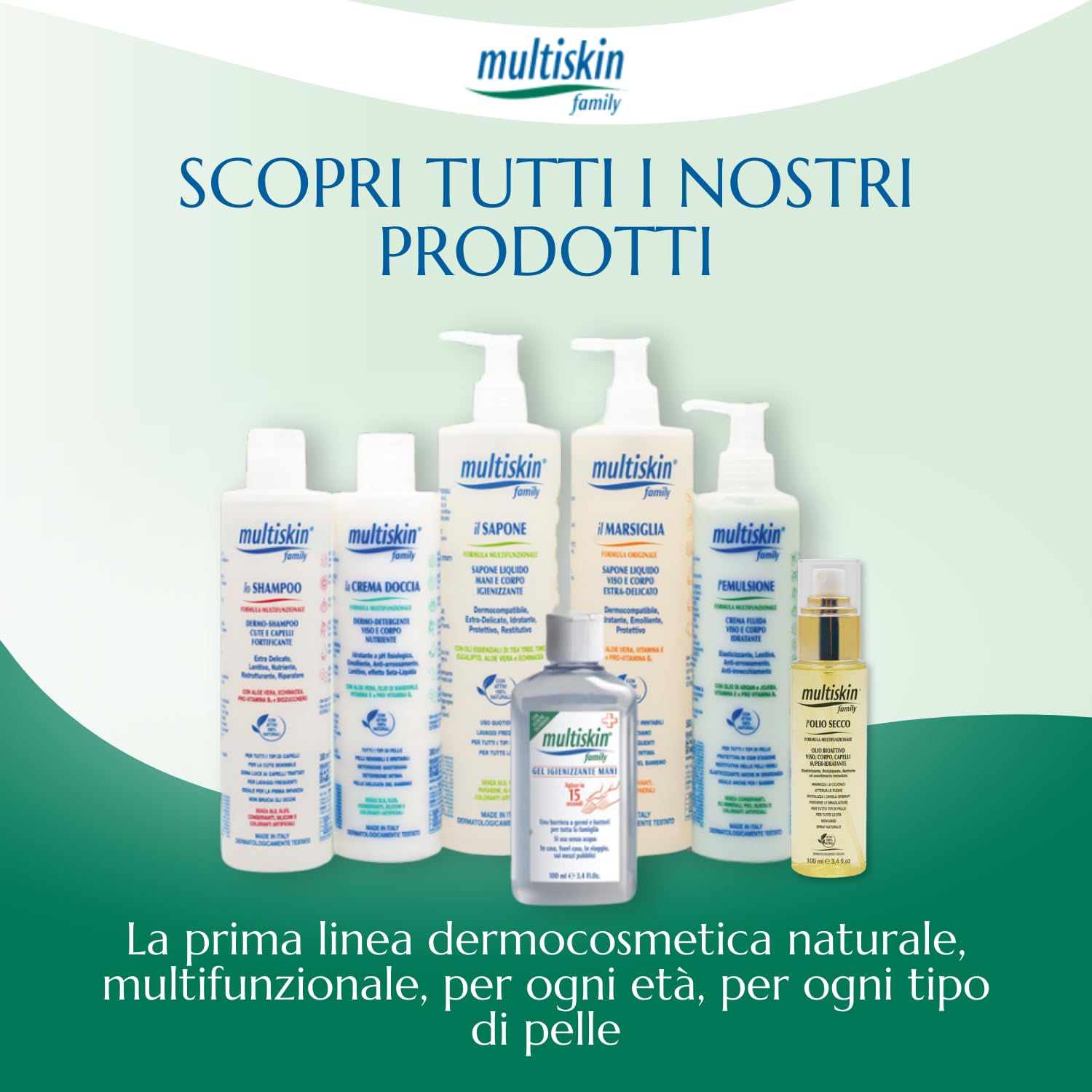Emulsione Multifunzionale Viso e Corpo Crema Fluida Idratante Protettiva Lenitiva Olio di Argan e Jojoba 300 ml