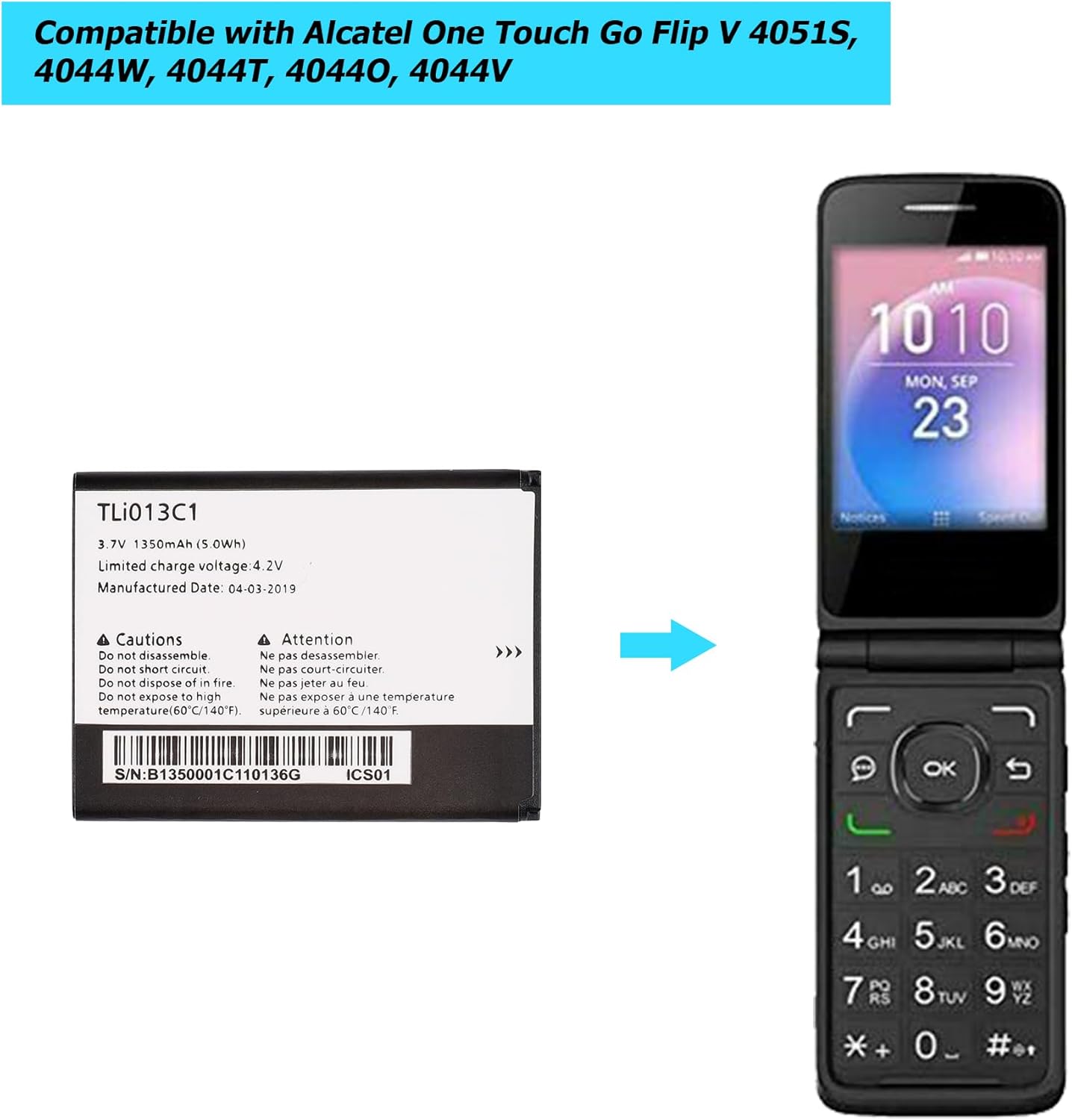 New] TLi013C1 Replacement Battery for Alcatel One Botswana Ubuy