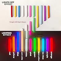 Vista 4 de JARBIH Cubierta de tira de luz LED flexible de neón separada, 16.4 pies 0.236 in sin desgaste, cubierta de difusor de silicona flexible con 2