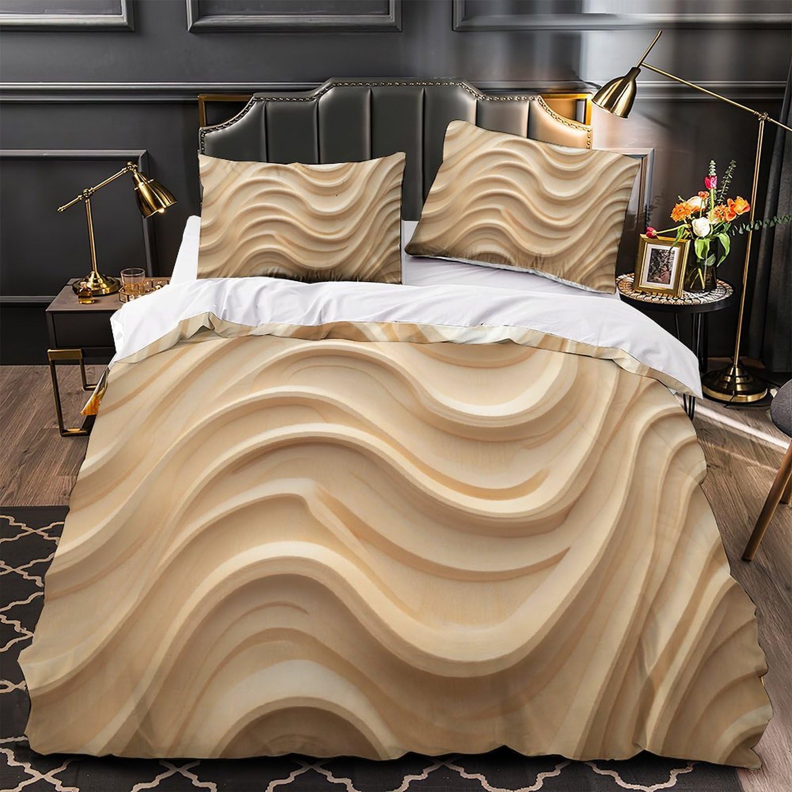 Parure de lit 140x200 design abstrait pour chambre d'enfant