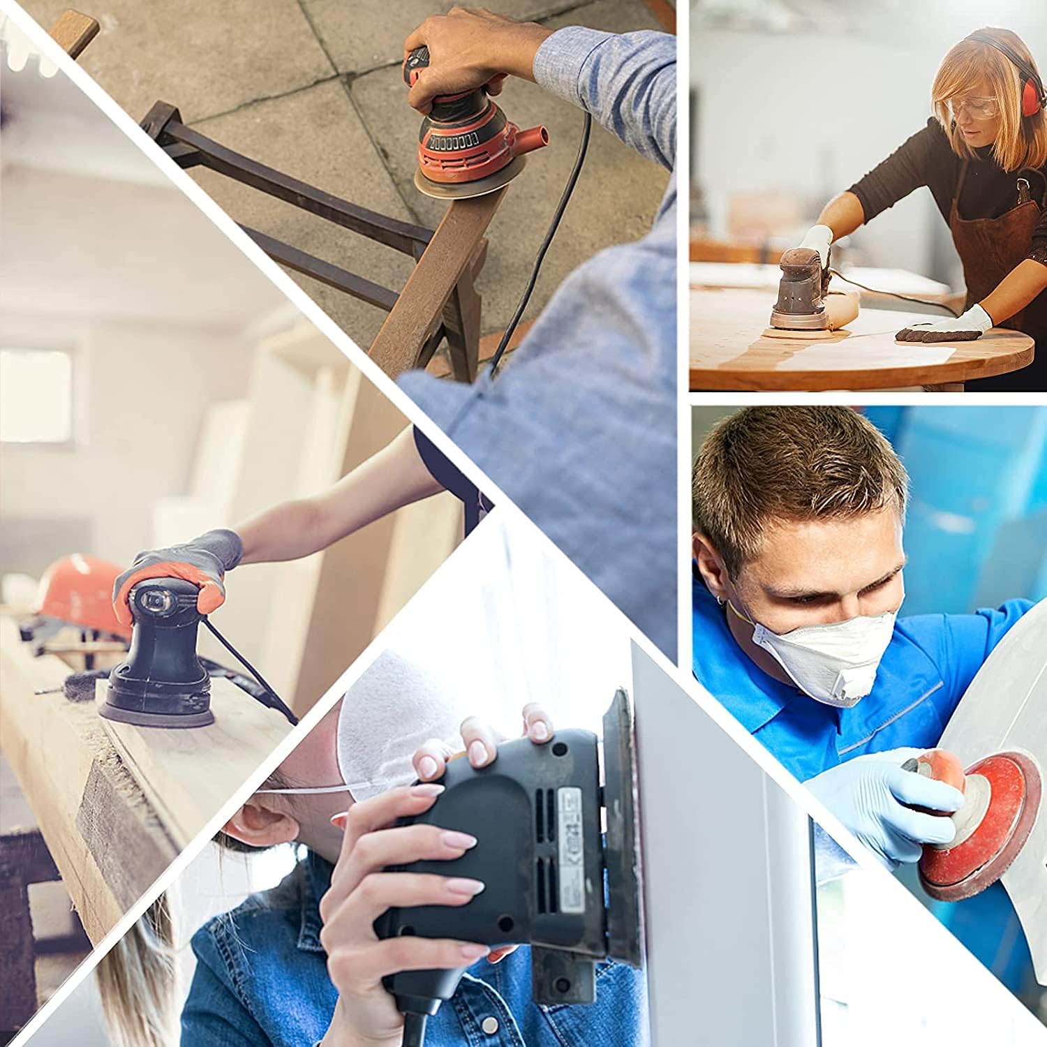 VIBRATITE 6 Inch Gold Sanding Discs PSA Self Adhesive Stickyback Sandpaper 80 Grit for Random Orbital Sander and DA Sander Finishing Discs for Automotive and Woodworking, 30 Pieces - - 