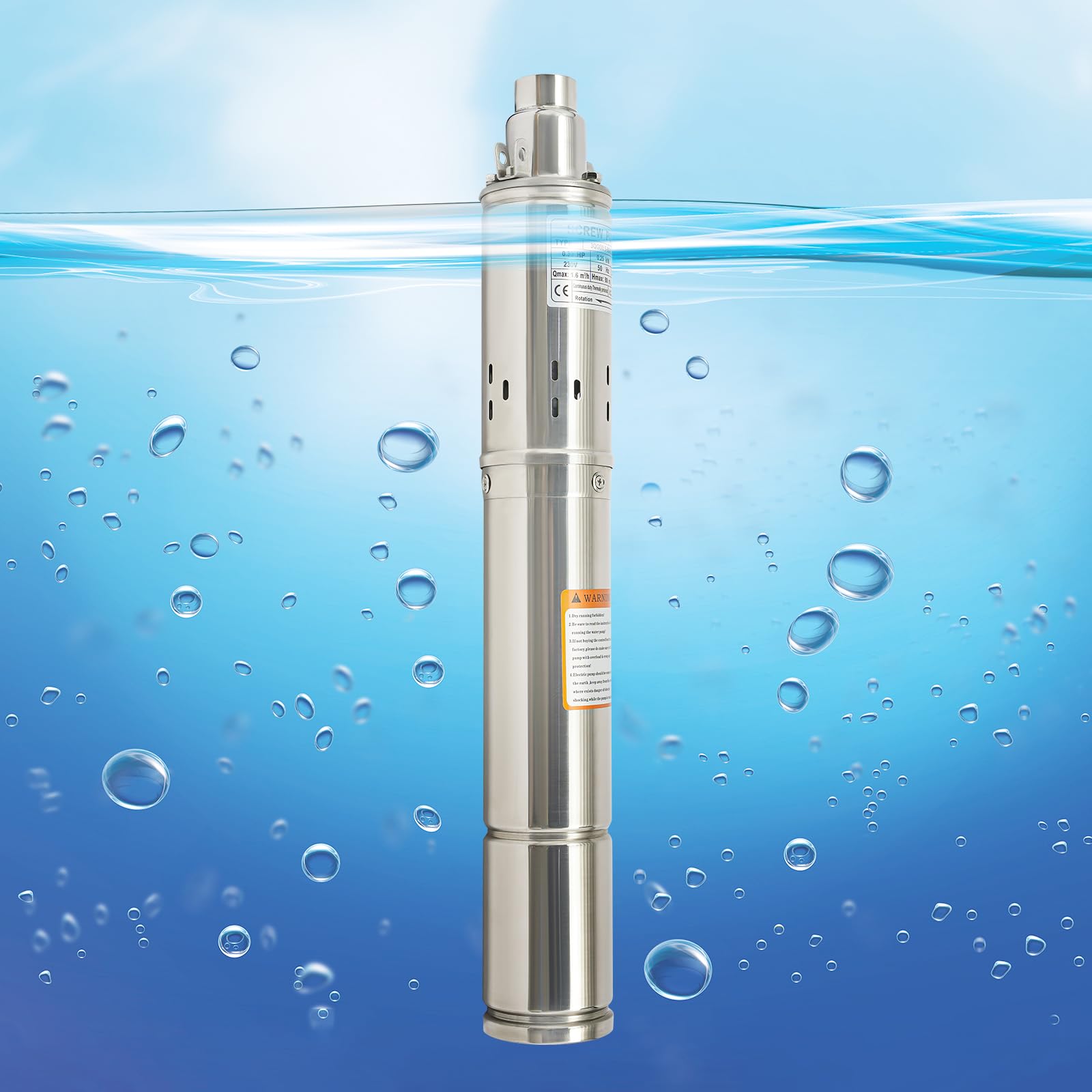 Pompa do studni głębinowych 3", 250 W, 1600 l/h, wysokość tłoczenia 80 m