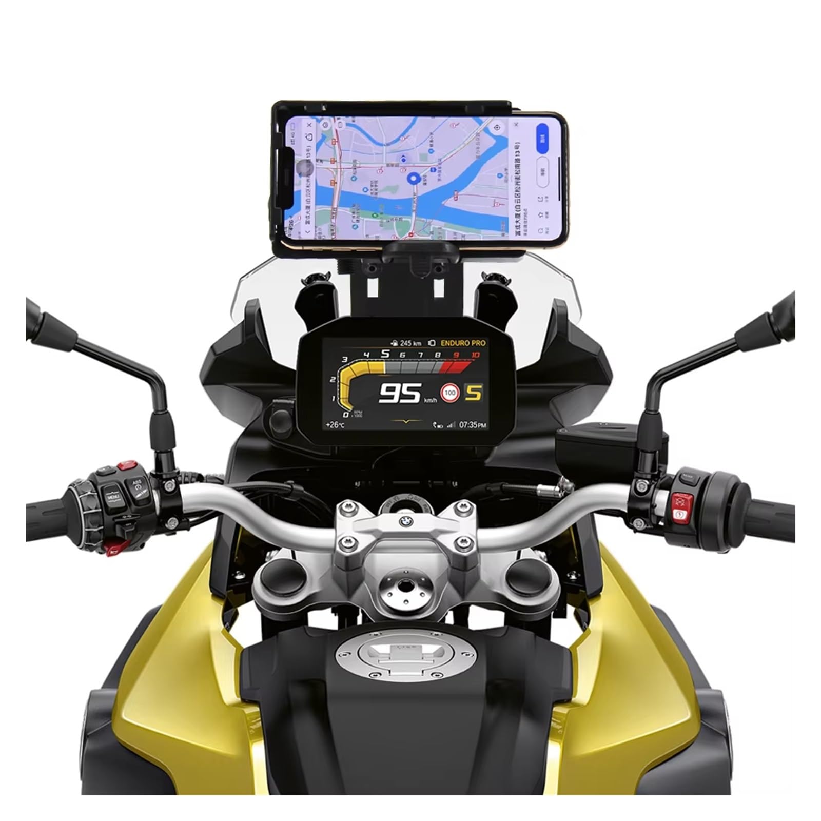 Porta Cellulare Moto Per BMW Per F850GS Per F750GS 2018 2019 2020 2021 Moto GPS Smart Phone Staffa Di Montaggio Di Navigazione Supporto Telefono Bicicletta(A Set)