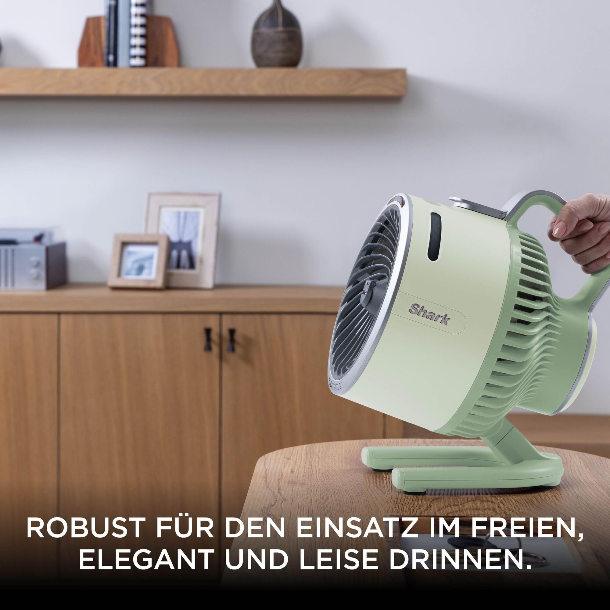 Shark FlexBreeze HydroGo Starker Ventilator mit Sprühnebel, Mint FA050EUGN