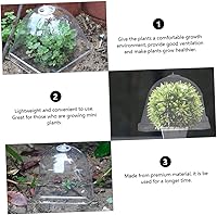 Vista 2 de MERRYHAPY Cubiertas de campana de cúpula de plantas de material resistente fabricado para jardinería y protección de invierno