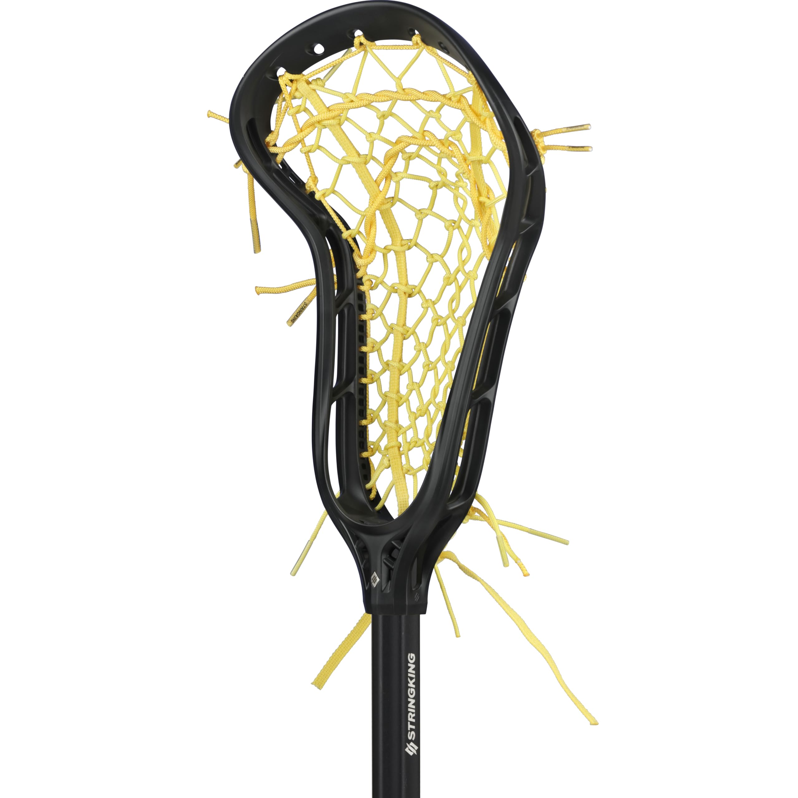 StringKing Women’s Complete 2 Pro Midfield Lacrosse Stick - Tech Trad Pocket - Metal 3 Pro Shaft (Mid Pocket - Black/Yellow)