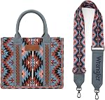 Montana West X Wrangler Tote Bag for Women Boho Aztec Shoulder Purse Top Handle Stachel Handbag
