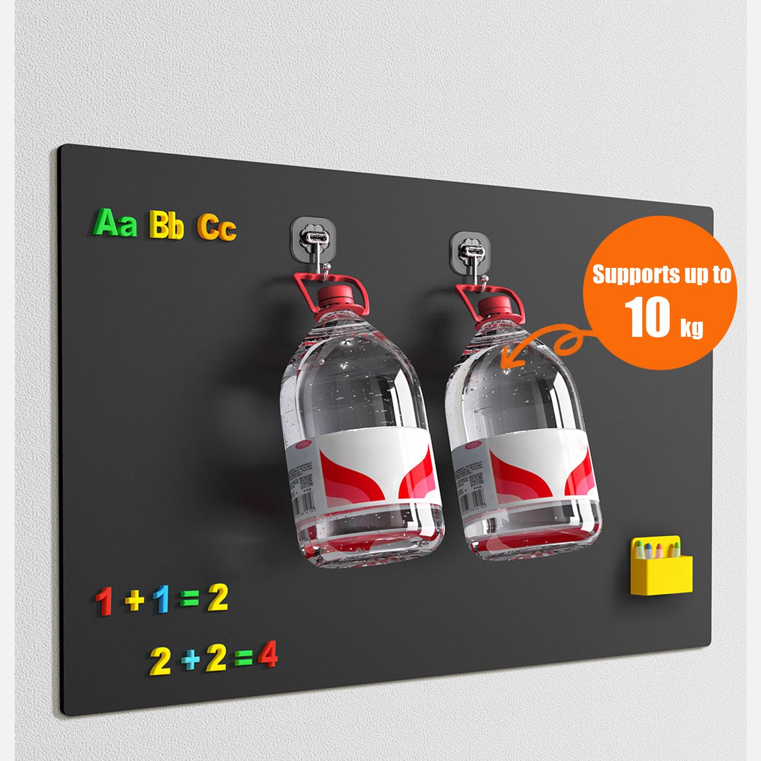 Pizarra Magnética 60 * 100 Cm, Adecuada Para Escuelas, Hogar, Oficina y Otras Superficies Lisas, Incluye Un Generoso Paquete De Regalo, Adhesivos De Pizarra Magnética Diy, Material Ecológico