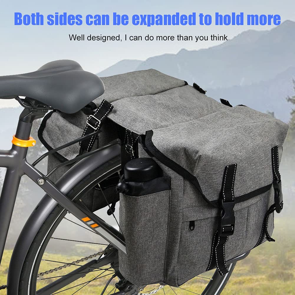 Xcase Sacs à Vélo: Borsa Portapacchi Doppia, Resistente All'acqua, Con Strisce Riflettenti (sacoche De Vélo Pour Porte-bagages - Foto 10