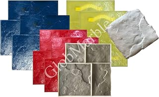 Modern Ashlar Slate Stamps Set of 8 | Made in USA | 24