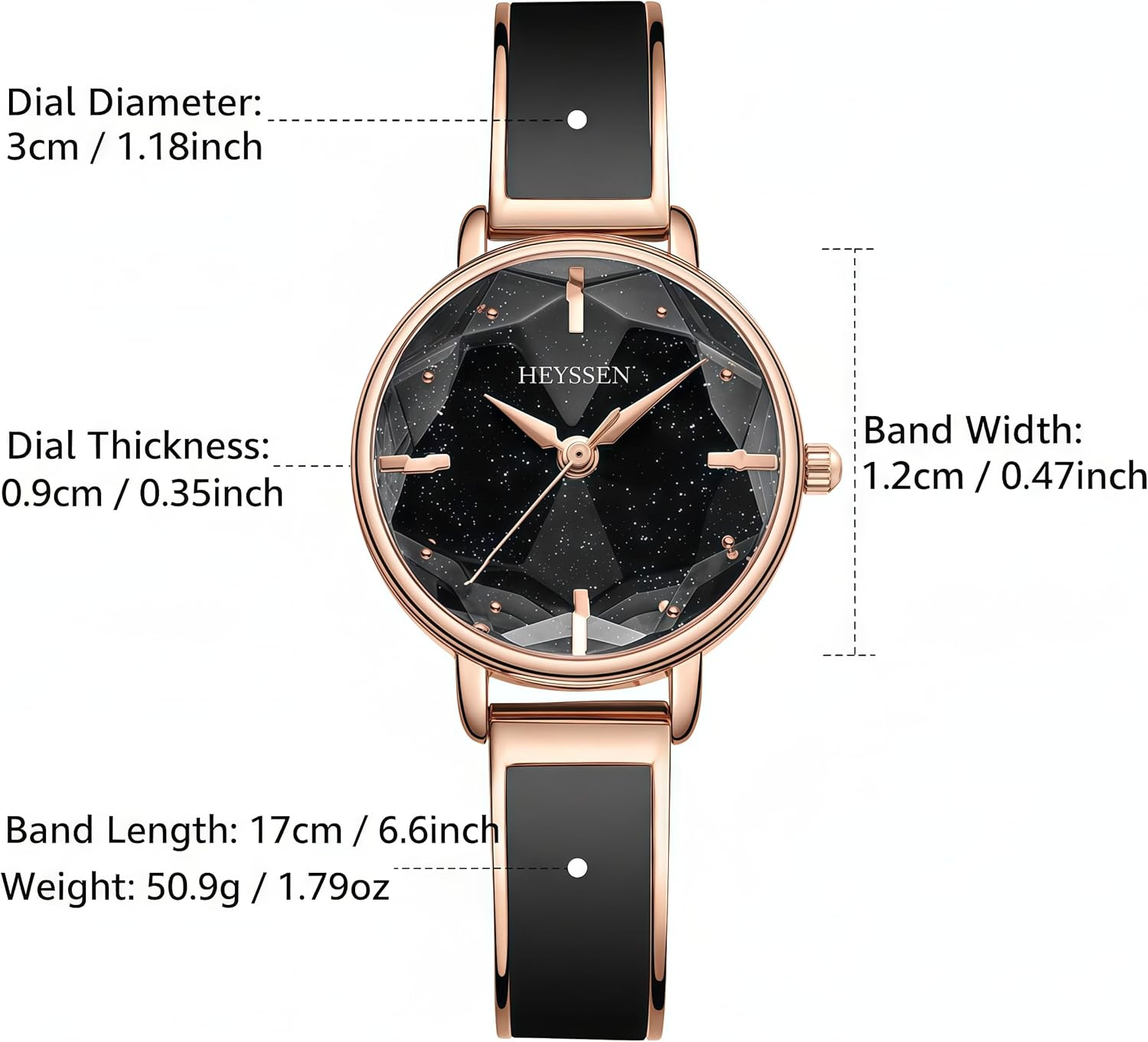 Watches for Women Waterproof Analog Quartz Rose Gold Bangles Elegant Dress Luxury Designer Wrist Watches with Diamond Timescale Dial & Gifts for Women - Image 4