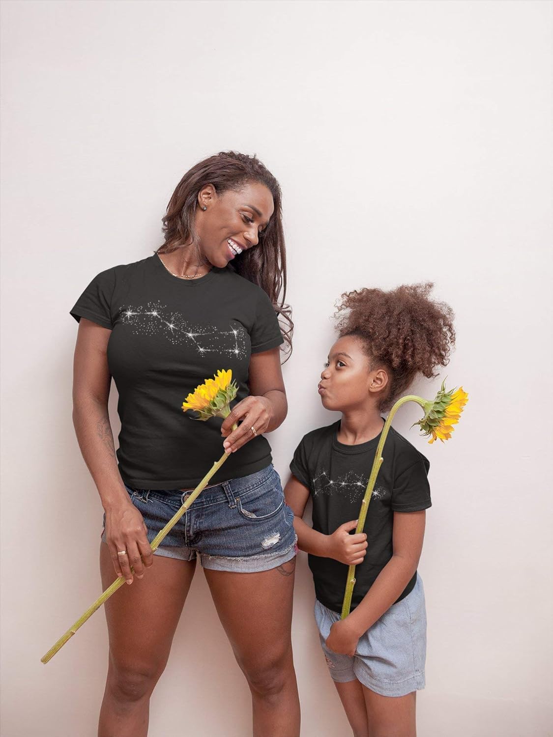 Little Dipper Big Dipper Matching Shirts, Father and Child tees, Men's, Parent, Child, Mommy and me, Daddy and me, First Father's Day, Baby Shower Black