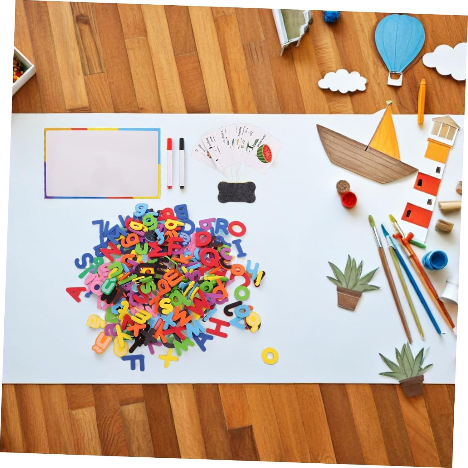 1 Set Magnetic Alphabet Stickers Colorful Cling Tags for Interactive Learning Spelling and Phonics Reusable Magnetic Decals for Fridges and Whiteboards Educational Tool