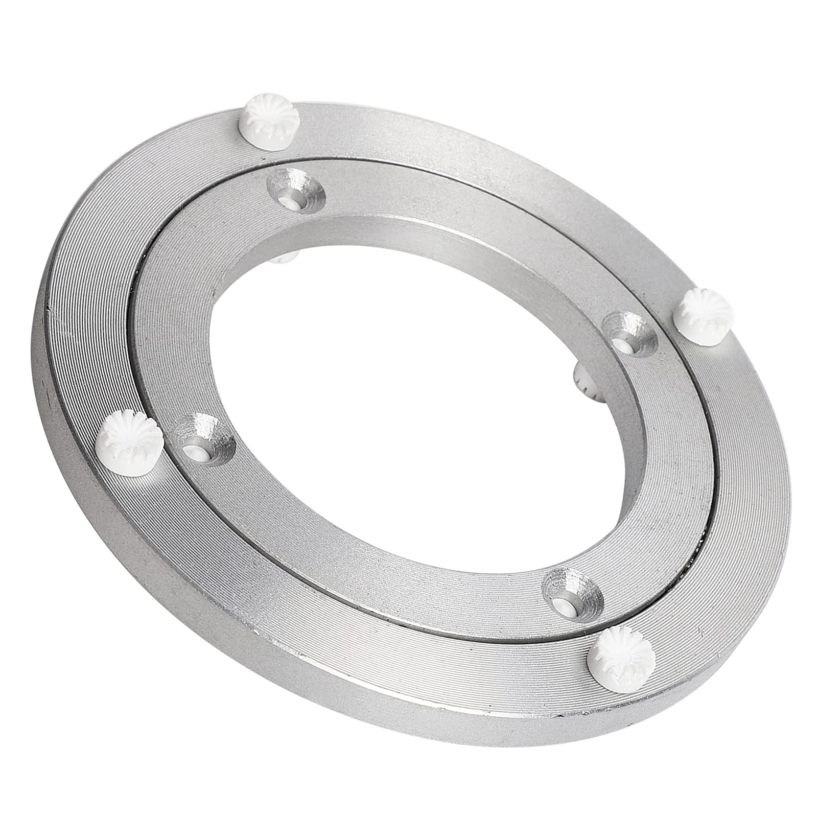 aqxreight Silent Turntable Improved Aluminum Alloy Rotating Hardware Turntable Stable and Nonslip for DiningTable PlateTable BearingRotating Tra Rotates Tr (5in)