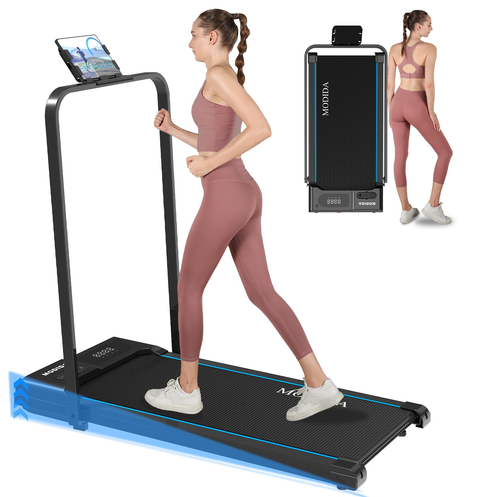 50% Off MODIDA 3-in-1 Portable Treadmill, Use Code UXY6ZIHZ