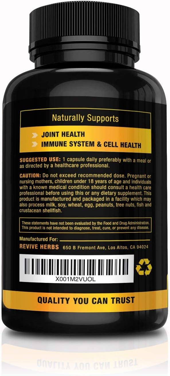 Pure Turmeric Curcumin with Bioperine. Super Strength. One Capsule A Day. Veggie Turmeric Capsules with Black Pepper. Premium Joint Support with 95% Standardized Curcuminoids.