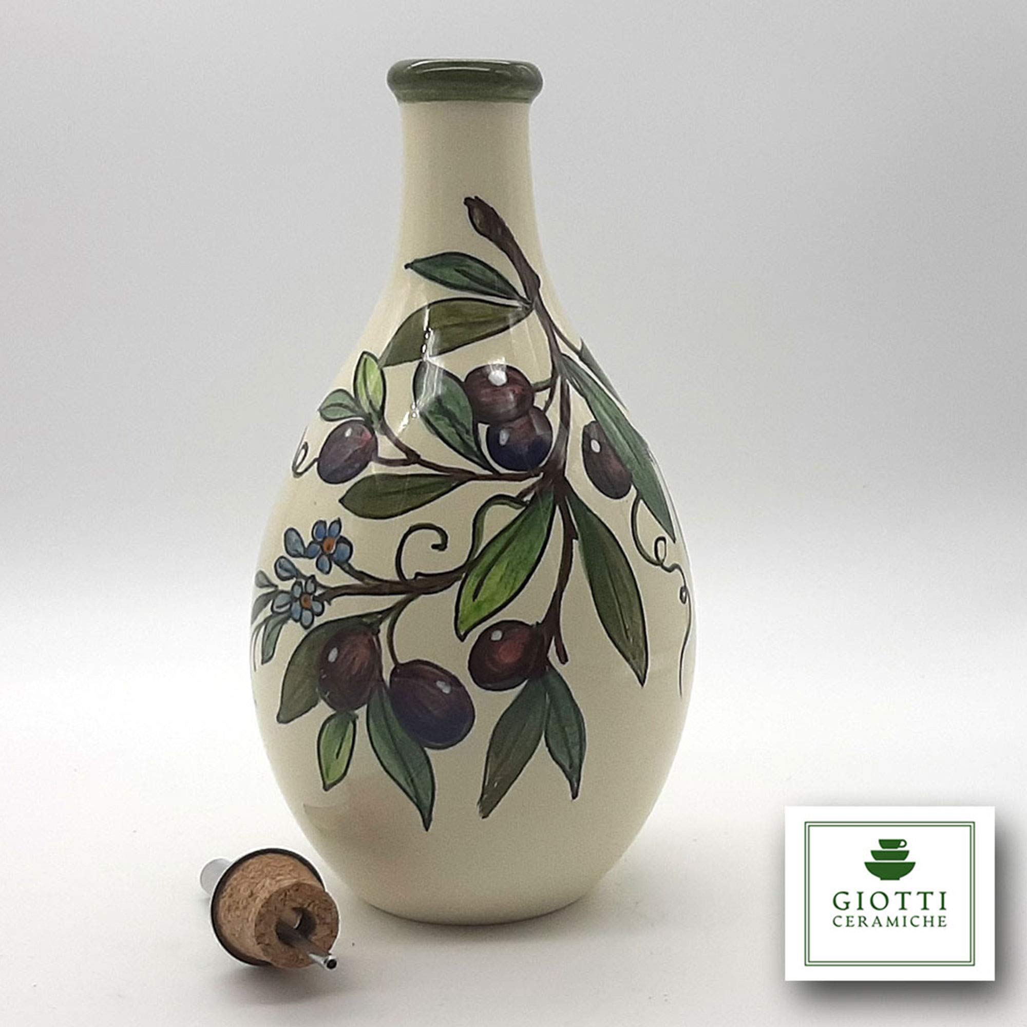 Amazon.com: Italian Ceramic Olive Oil Dispenser Bottle for Kitchen