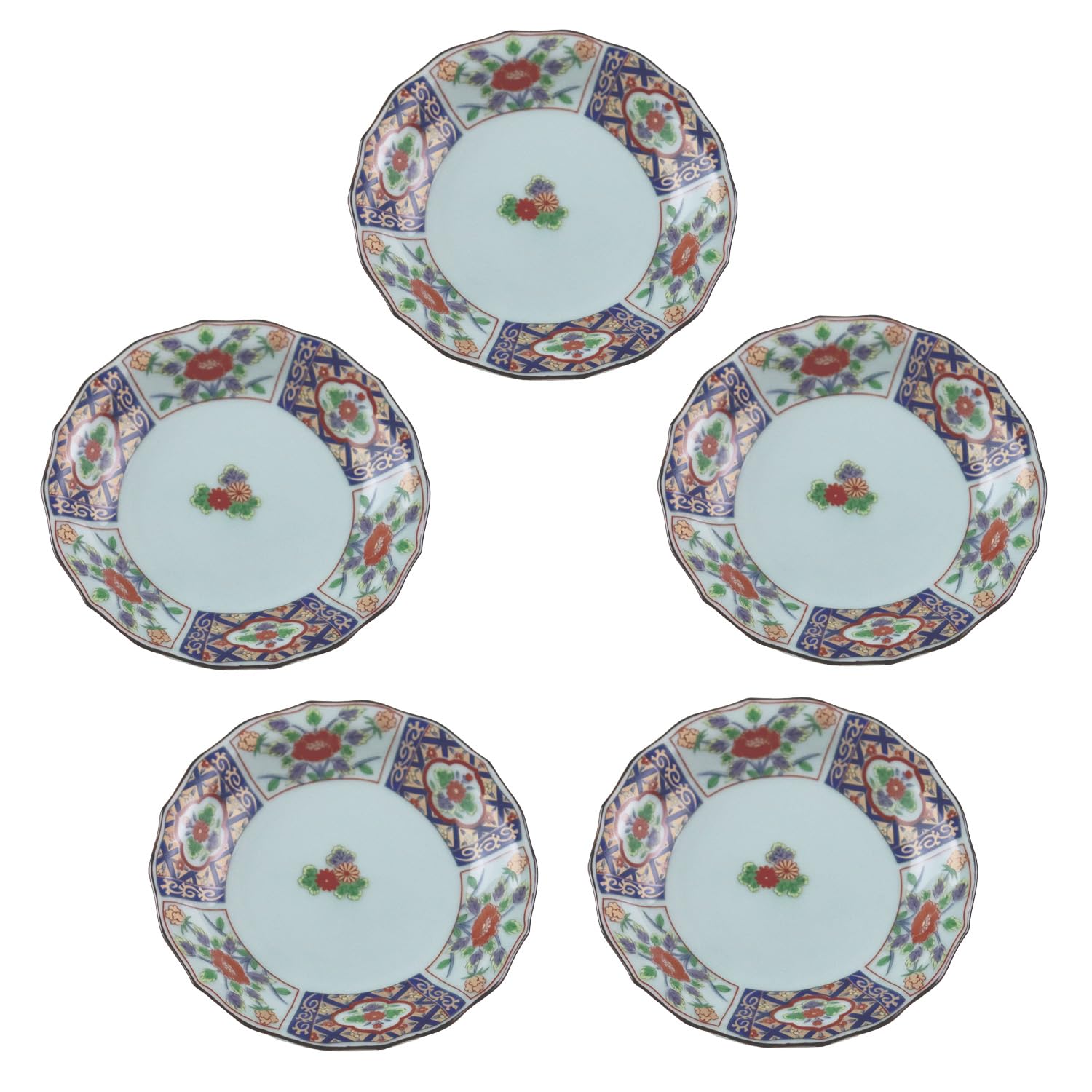 Arita Ware Romantic Small Plates, Set of 5