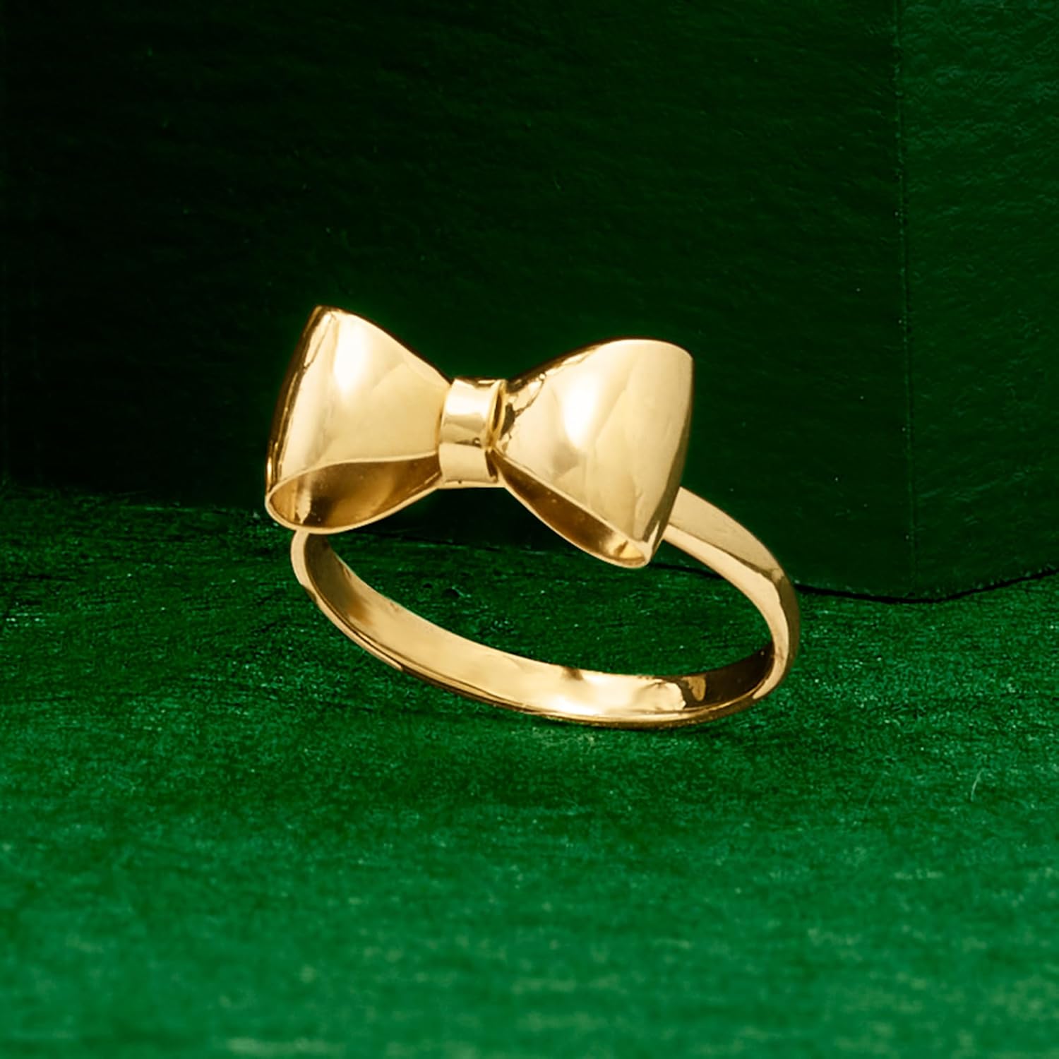 Ross-Simons Italian 14kt Yellow Gold Bow Ring