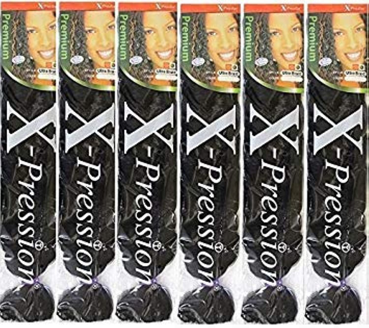 x-pressionPremium Original Ultra Braid. - Color 6 (Pack of 6)