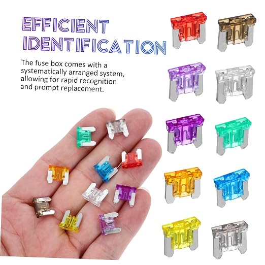 Kit de fusibles mini Alipis de 120 piezas para automóvil con estuche duradero, accesorios para auto, RV, barco, camper y camión, amplia compatibilidad miniatura 5