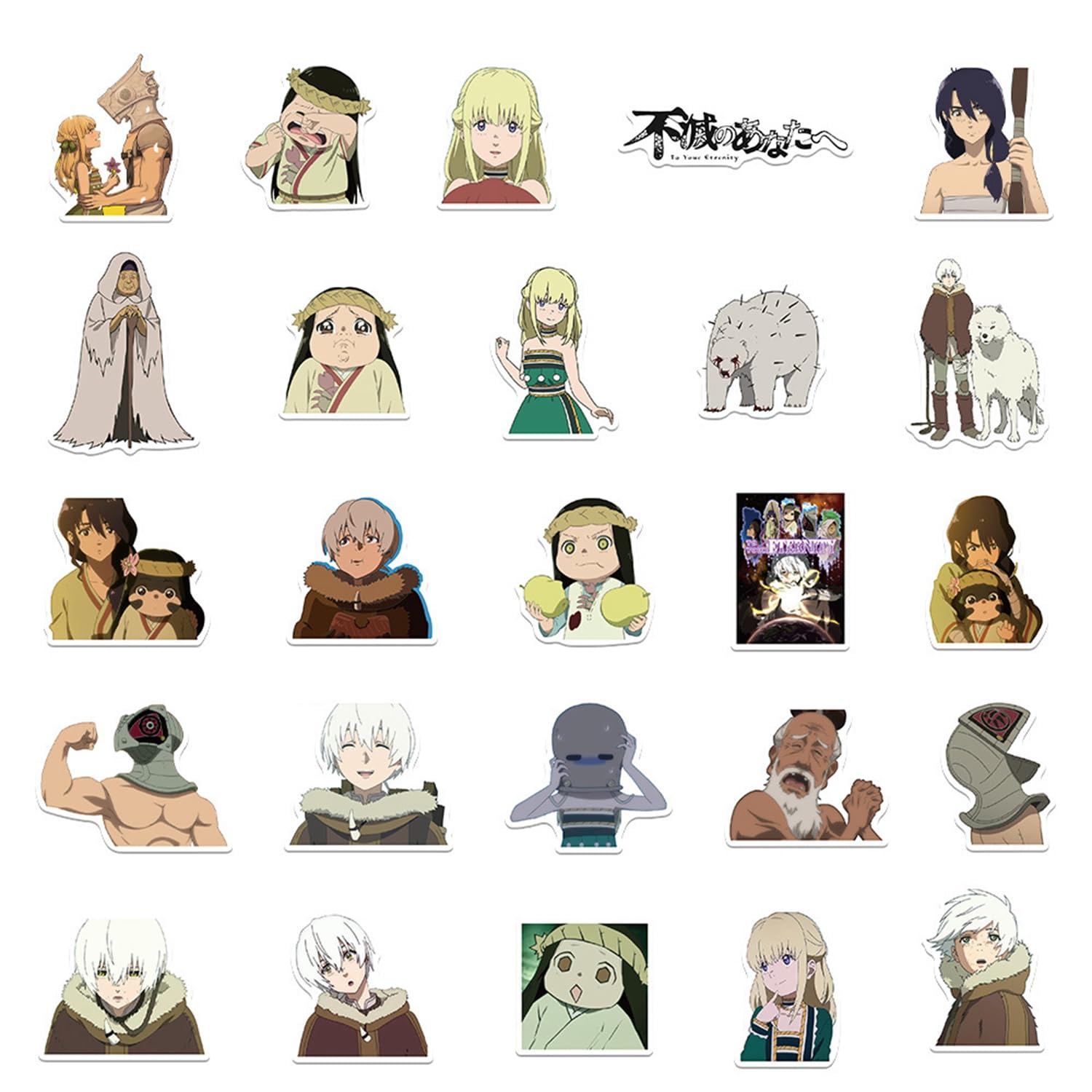 Amazon.co.jp: 50枚ステッカー 不滅のあなたへ 防水ステッカーセット