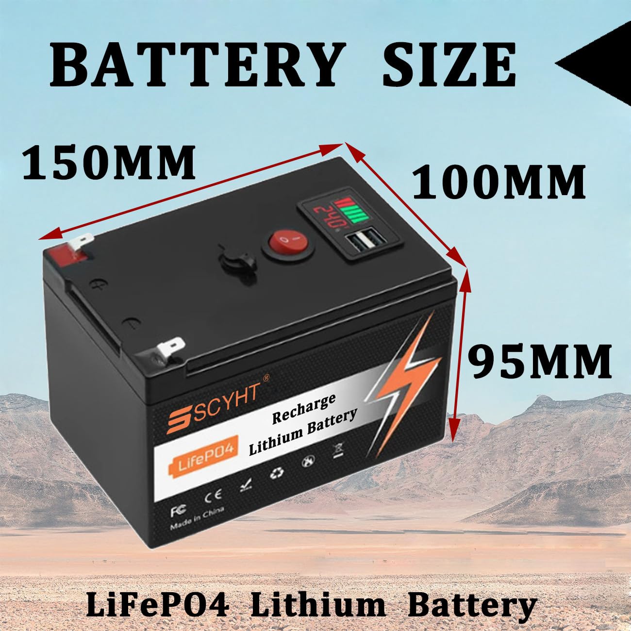 Batteria al litio 24V 10Ah 12Ah Batteria LiFePO4 8Ah Batterie agli ioni di litio 24V Batterie di ricambio per sistemi solari con porta USB per motori da 150W a 300W,24v8ah