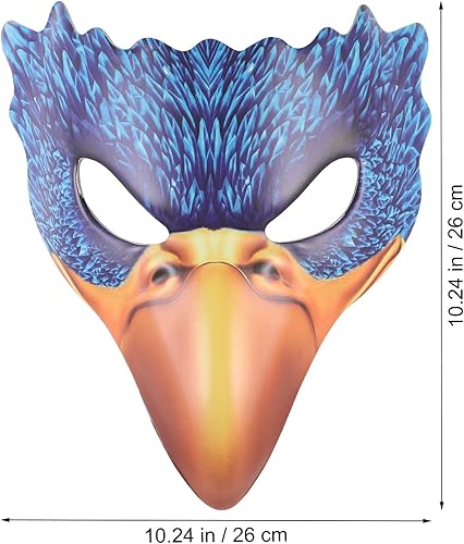 Miniatura 3 de Sewroro Máscara de cabeza de animal para Halloween, máscara de pájaro, máscaras de cuero con pico de nariz, Steampunk para Halloween, cosplay,