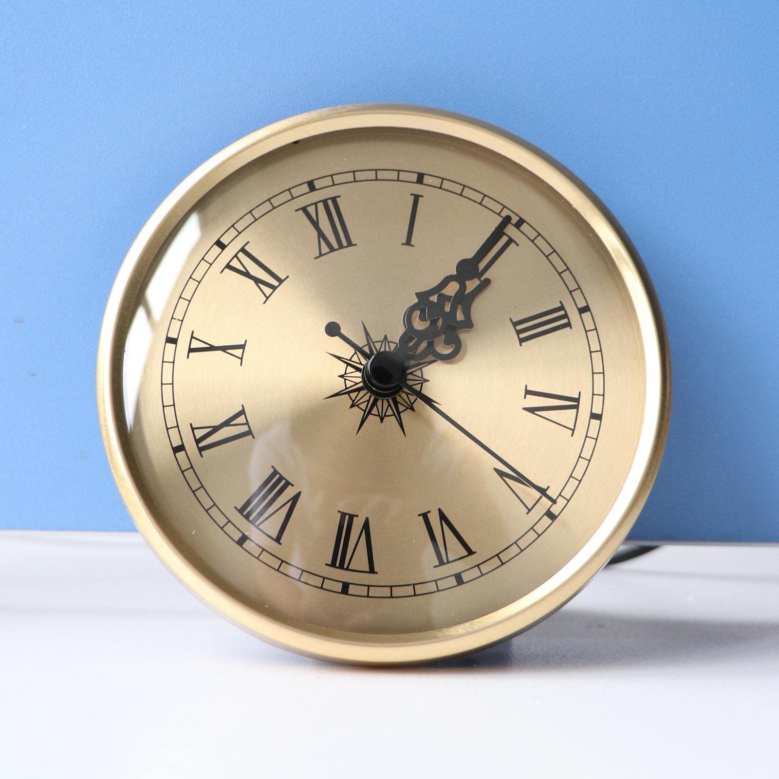 F Fityle Orologio al Quarzo Quarzo 4,25 "(108 Mm) L'impostazione del Numero Romano in Adatta al Foro da 3,39"