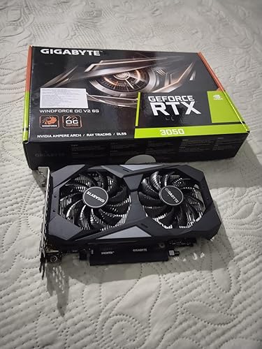 GIGABYTE GeForce RTX 3050 OC Low Profile 6G Graphics Card, 2X